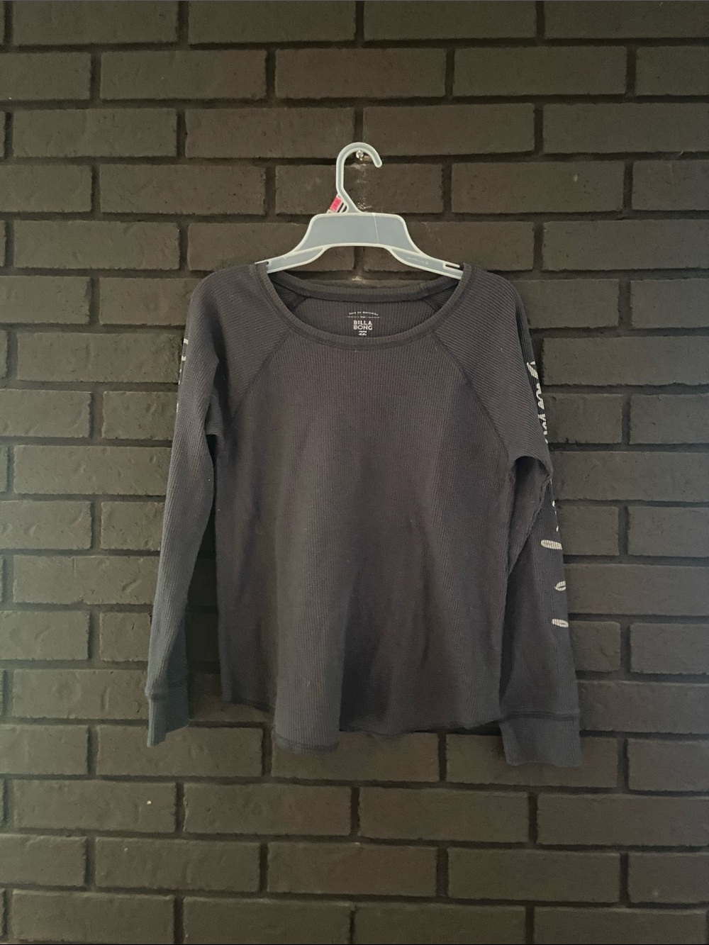 Billabong Black Long Sleeve Thermal Tee